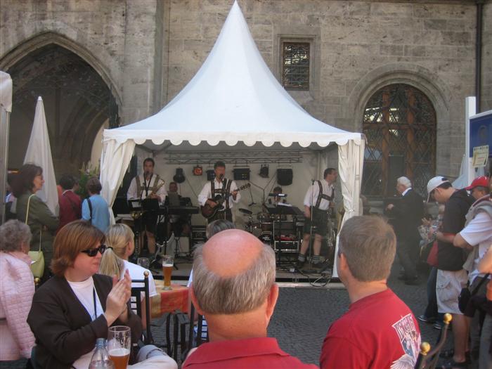 Eric's pics - Oompah band outside the Rathaus